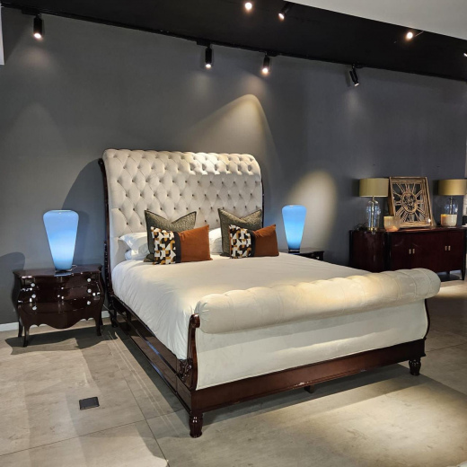 Kings Bed with Pedistals